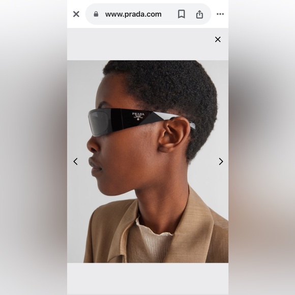 Prada Symbole Sunglasses SPRA14 Polished Black Frame and Gray Lenses UNISEX! New - Picture 16 of 16